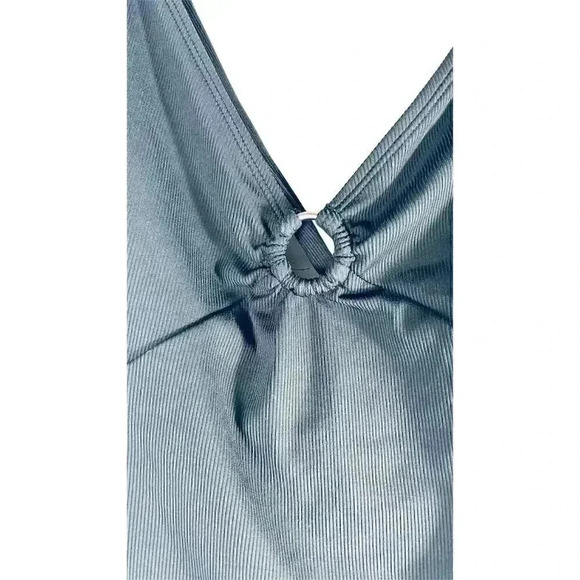 SUNN LAB SWIM Women's Black One Piece Swimsuit M V-Neck Adjustable Straps - Picture 3 of 8